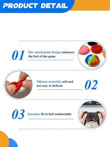 4 piezas Tapas de agarre del joystick de silicona para controles de PS3/PS4/Xbox One/Xbox 360 - Multicolor - Ver 4