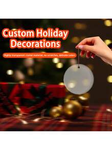 Customized Photo Sunflower Crystal Photo Customization Christmas Design Elk Snow Scene Christmas Decorations Personalized Photo Customized Gifts Christmas Gifts Christmas House Decorations Christmas Tree Decorations Christmas Gifts For Relatives, Friends, Lovers, Best Christmas Gifts For Girlfriends Personalized Photo Gifts Christmas Style Design Birthday Graduation