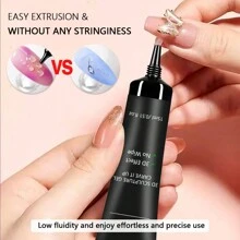 GLOZ 2pcs 15ml 3D Sculpting Gel, Suitable For Nail Art Design And DIY Manicure - Clear Gel Polish For Painting, Shaping, Sculpting And Decorating