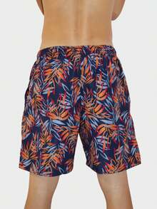 Printed Tactel Bermuda Shorts For Sports - 藍色 - 查看 3