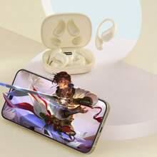 D28 Bone Conduction Wireless Bluetooth 5.3 TWS Earbuds -D28 - Apricot - View 3