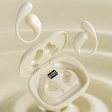 D28 Bone Conduction Wireless Bluetooth 5.3 TWS Earbuds -D28 - Apricot - View 4