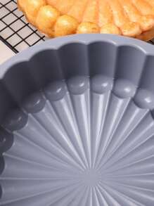 1 件硅胶圆形蛋糕模具，向日葵形状烤箱模具，耐高温且易脱模，厨房配件，蛋糕和糕点准备 - 灰色 - 查看 10