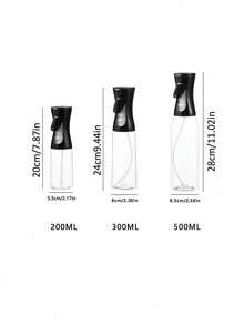 1pc  Household Kitchen Press Type Oil Spray Bottle, Air Fryer Oil Spray Atomization Bottle, Dustproof Barbecue Oil Pot,Disinfection Spray Bottle, Atomized Spray Tank, Watering Flowers, Fine Mist, Cosmetics, Spray Bottle, Suitable For Kitchen, Barbecue, Air Fryer And Camping(Black Or White) - Multicolor - View 3