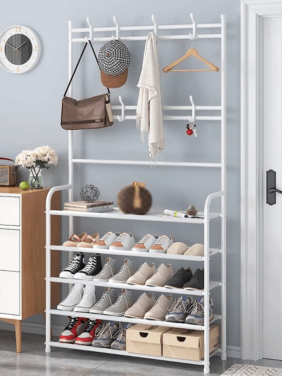 Organizador para ropa zapatos perchero multifuncional ideal para organización de armario closet y almacenamiento de ropa y zapatos para hogar dormitorio