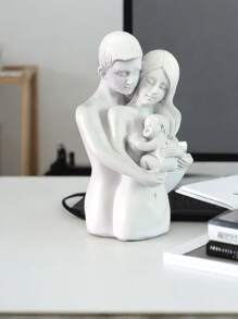 1 pieza Estatua de pareja abrazándose como decoración de resina, figura romántica de regalo con escultura significativa para decoración de estantes de dormitorio, hogar u oficina