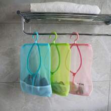 1pc Hangable Storage Mesh Bag, Multi-Purpose Clothespins Organizer Storage Bag, Kitchen Bathroom Multi-Purpose Hanging Storage Bag, Drying And Storage Supplies, Kitchen Accessories, Bathroom Accessories, Home Organization And Storage Supplies Drawer Wardrobe Organiser Closet Storage Quilted Bag Underbed Organizer Box Drawer/Wardrobe Organiser /Closet Storage/Quilted Bag Underbed Organizer Box Hanging Closet Organizer Organization And Storage Organizer Storage Containers Hanging Organizer For Wardrobe Closet  Bedroom Dorm Essentials  For Storage Underwear Bra Sock Pants Jeans T-Shirt Dress - Multicolor - View 6