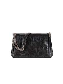 Bolso de mano grande con cadena, bolso de hombro tipo mensajero encerado, nueva moda de otoño e invierno para mujer