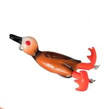 3D Duck Topwater Fishing Lure Duckling Floating Artificial Bait Plopping And Splashing Feet Hard Fishing Tackle Spinner Leg Soft Fish Bait - Realistic Duck Design (Random Eye Color) - Multicolor - View 16