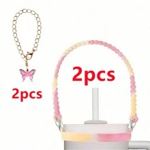 1/2 pièces Porte-bouteille d'eau avec sangle, convient aux bouteilles de 8 oz à 40 oz, sangle pour bouteille d'eau, compatible avec les accessoires de la tasse (tous les produits n'incluent pas les tasses d'eau)