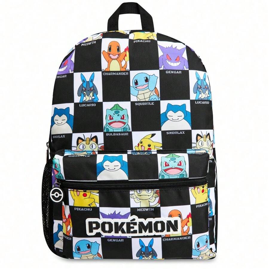 pokemon Backpack Pikachu Rucksack School Bag Gamer Daypack Travel Days Out PE Sports Anime Gift - A - View 1