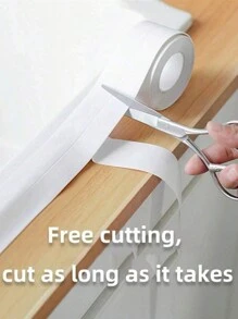 1卷防水防霉马桶填缝条，厨房浴室自粘密封胶带，浴室防水胶带避免潮湿，厨房水槽美缝贴纸