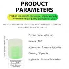 10入組綠色迷你發光發亮輪胎閥門莖夜光輪胎閥門發光輪胎閥門莖通用適用於車自行車越野車摩托車卡車裝飾配件 - 綠色 - 查看 3