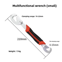 Simple Universal Adjustable Wrench Tool, Multifunctional Double Headed Pipe Pliers, Indoor And Outdoor Maintenance Tool - Multicolor - View 12