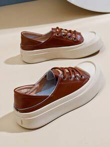 New Fashionable Versatile Casual Sports Shoes, Vintage Style, Retro Vibe, Leisure Women Sneakers, Fashion , Simple, Comfortable, Outdoor Hiking, Running, Anti-Slip, Lightweight, Minimalist, Stylish Women Shoes - Brown - View 6