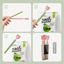 Magnetic Tulip Shaped Bag Clips Set, Food Plastic Bag Sealing Clips, Home Use Snack Airtight Sealing Clips, Attachable To Refrigerator - One Size - View 10