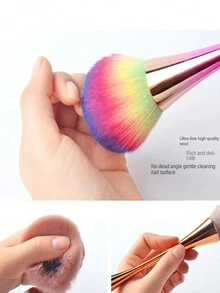 1 件装美甲刷、化妆刷、粉刷、初学者化妆刷 - 彩色 - 查看 2