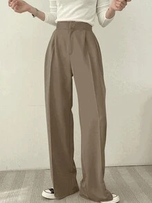 Traje de Alta Moda Casual Slim Fit Light Business para Mujer - Caqui - Ver 8