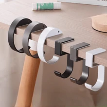 1 pezzo Gancio mobilabile in lega di alluminio, senza bisogno di chiodi per l'installazione, gancio portatile per zaino adatto per scrivanie, borse da donna, zaini, portabicchieri, vestiti, utensili da cucina, cuffie, ideale per scuola, casa e ufficio, regalo per Ringraziamento, Natale, Capodanno, forniture scolastiche, rientro a scuola