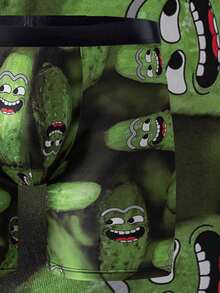 1pc 男士万圣节内裤，柔软舒适有弹性的运动短裤，新颖有趣的印花图案，舒适每一天 - 彩色 - 查看 5