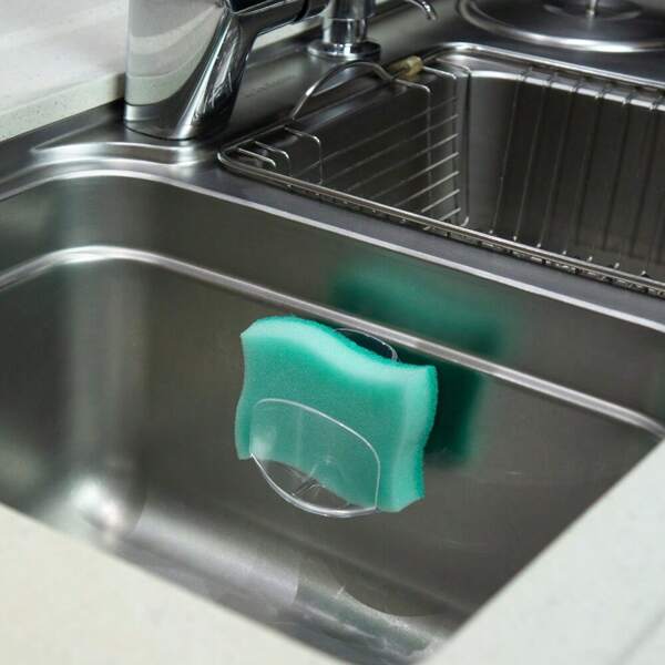 Suporte Porta Esponja Bucha Premium Ventosa Pia Cozinha de Grudar Resistente