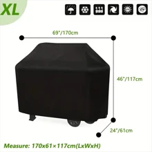 1 件装 BBQ 户外烧烤罩 制造商提供户外家具防水防雨防尘罩 牛津布烧烤罩