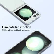 1 gói Ốp lưng bảo vệ bằng PC cứng trong suốt siêu mỏng chống sốc tương thích với điện thoại thông minh Samsung Flip 6/5 5G - Trong sáng - Xem 2