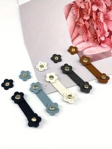 Phụ kiện làm thủ công DIY bằng da hình hoa, Khóa ví da khâu, Phụ kiện khóa da kết nối dây đeo vai, Khóa da túi xách, Khóa ví da bò, Dành cho đồ thủ công DIY, Vật tư làm ví ví - Nhiều màu - Xem 4