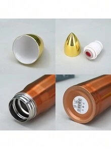 1pc Stainless Steel Bullet-Shaped Vacuum Insulated Water Bottle, Gift Cup For Outdoor Sports - Multicolor - View 4