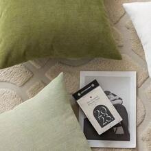 1pc Chenille Solid Color Simple Decorative Throw Pillow Cover Home Decor Sofa Cushion - Multicolor - View 5