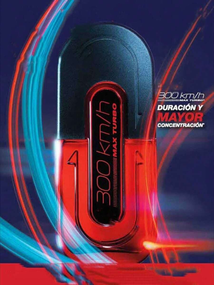 Avon 300 Km/h, colonia para caballero con atomizador, variedad de aromas para cada gusto, AV - Max Turbo - Ver 1