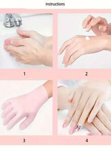 1/2 Pairs Silicone Foot Care Socks, For Dry Cracked Heels And Softening Rough Skin, Unisex Foot Care Tool, Suitable For Pedicure, Home Foot Care, High Elasticity Compression Socks, Suitable For Pairing With Massage And Moisturizing Foot Gel - Multicolor - View 7