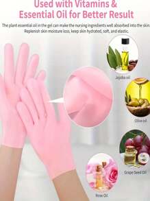 1/2 Pairs Silicone Foot Care Socks, For Dry Cracked Heels And Softening Rough Skin, Unisex Foot Care Tool, Suitable For Pedicure, Home Foot Care, High Elasticity Compression Socks, Suitable For Pairing With Massage And Moisturizing Foot Gel - Multicolor - View 8