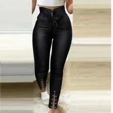 Women Pants - 黑色 - 查看 1