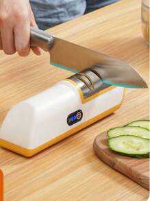 Automatic Multi-Function Kitchen Knife Sharpener Kitchen High-Grade Electric Sharpener - Multicolor - View 8