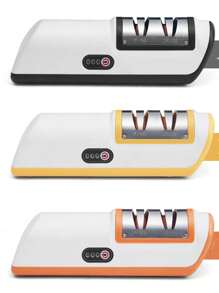 Automatic Multi-Function Kitchen Knife Sharpener Kitchen High-Grade Electric Sharpener - Multicolor - View 9