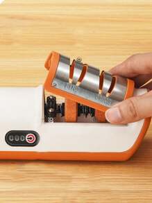 Automatic Multi-Function Kitchen Knife Sharpener Kitchen High-Grade Electric Sharpener - Multicolor - View 6