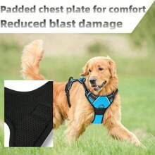 3pcs/Set Ultimate Dog Walking Set - Chest Harness, Leash, Poop Bag Dispenser - Ideal For Medium & Large Dogs, Extra Comfort And Adjustable Fit
