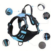 3pcs/Set Ultimate Dog Walking Set - Chest Harness, Leash, Poop Bag Dispenser - Ideal For Medium & Large Dogs, Extra Comfort And Adjustable Fit