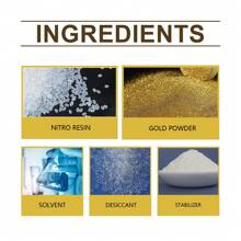 Weather-Resistant Water-Based Gold 1pce Metallic Paint Weather-Resistant Water-Based Gold For Decorative Roman Columns Outdoor Gold Foil Paint - Multicolor - View 5