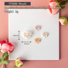 قالب أقراط زهرة عتيقة قطعة واحدة، أداة قطع للنمذجة بالطين الناعم لصنع أقراط الطين الناعم DIY المصغرة