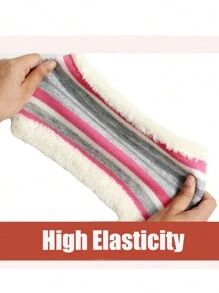 4 件套儿童无檐便帽、围巾和手套套装，温暖针织冬季配饰，柔软可爱，适合 3-8 岁的男孩和女孩