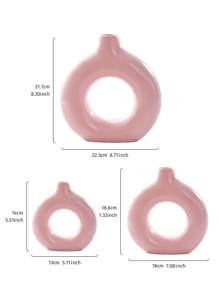 3/1 pezzo Vaso da fiori bianco, vaso floreale, decorazione, portafiori, accessori per la casa, vaso da fiori, vaso in plastica, contenitore per fiori freschi, decorazione da tavolo, vaso creativo, vaso per fiori artificiali, infrangibile, adatto per fiori freschi, feste, decorazioni per matrimoni, sala da pranzo, camera da letto, dormitorio, regali per la decorazione della casa, compleanno, laurea, ritorno a scuola, forniture scolastiche, vaso in vetro - Multicolore - Visualizzare 3