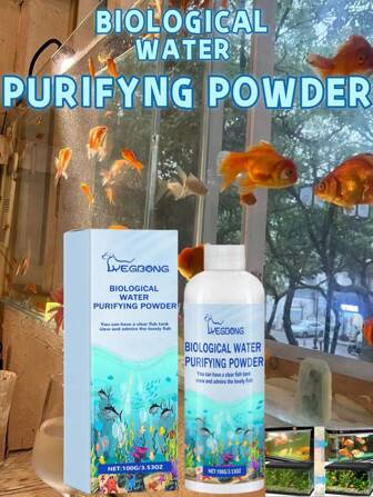 Rengör akvarium, ta bort mossa och alger, ren vattenkvalitet, omedelbar algerborttagningspulver (nya och gamla modeller slumpmässigt distribuerade)