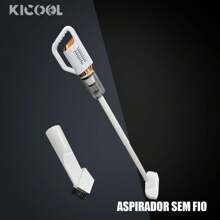 Aspirador De Pó 2 Em 1 Vertical Bivolt Recarregável Sem Fio - Multicolorido - Visão 7