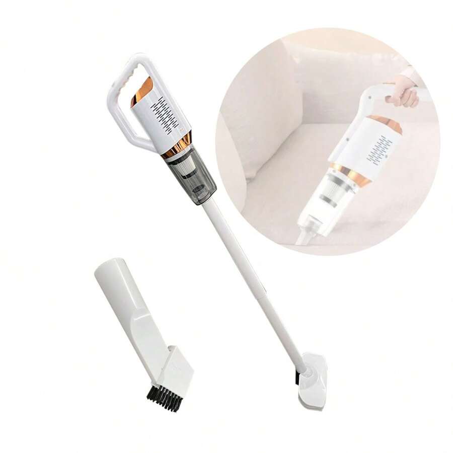 Aspirador De Pó 2 Em 1 Vertical Bivolt Recarregável Sem Fio - Multicolorido - Visão 1