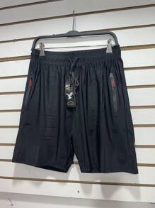 Men Shorts - 黑色 - 查看 1