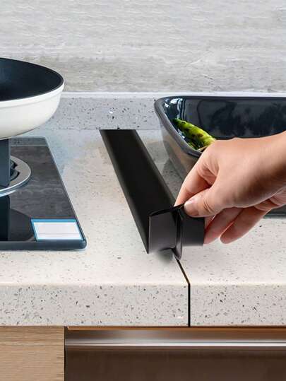 Silicone Stove Gap Cover, Kitchen Counter Gap Filler, Heat Resistant Oven Gap Filler, Between Kitchen Appliances Washing Machine And Stovetop, Stickers, Wall Decal, Vinyl Decal For Home Decorations, Spring Decoration Items Refresh Your Home, Festival Decoration Stickers Gifts Birthday Graduation