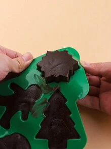 1 件姜饼人巧克力/蛋糕模具、圣诞树、圣诞老人、雪花形烘焙模具圣诞装饰品圣诞装饰圣诞礼物圣诞派对用品 - 彩色 - 查看 10