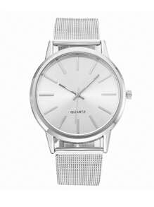 1 pieza Reloj de lujo para mujeres, de estilo elegante y sencillo, con esfera grande, escala de barras, cuarzo, para mujer y señoras. Regalo ideal (solo el reloj de pulsera)